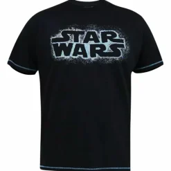 Clearance D555 Star Wars Herre T-shirt Plus Size - Black