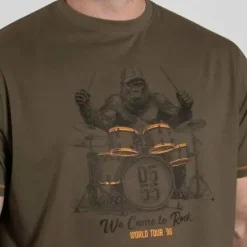 Clearance D555 Stockton Herre T-shirt - Khaki