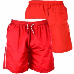 Discount D555 Yarrow Herre Badeshorts Plus Size - Red