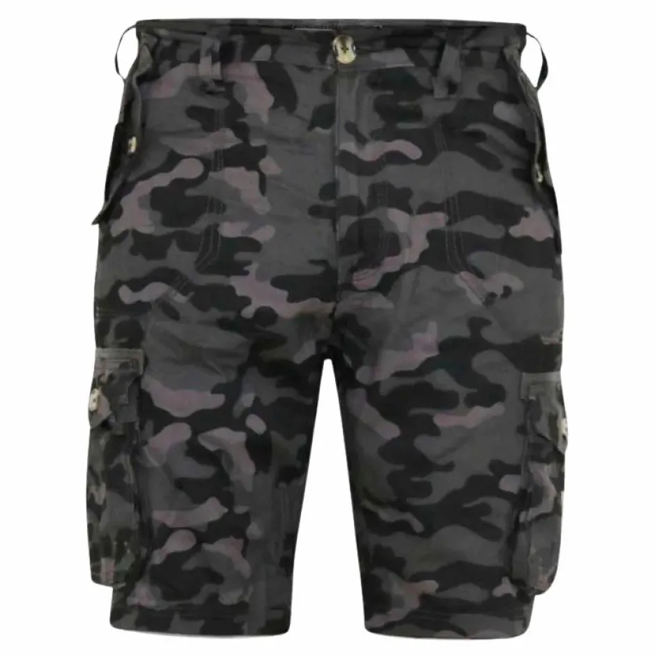 D555 Zavier Herre Shorts Plus Size - Black camo