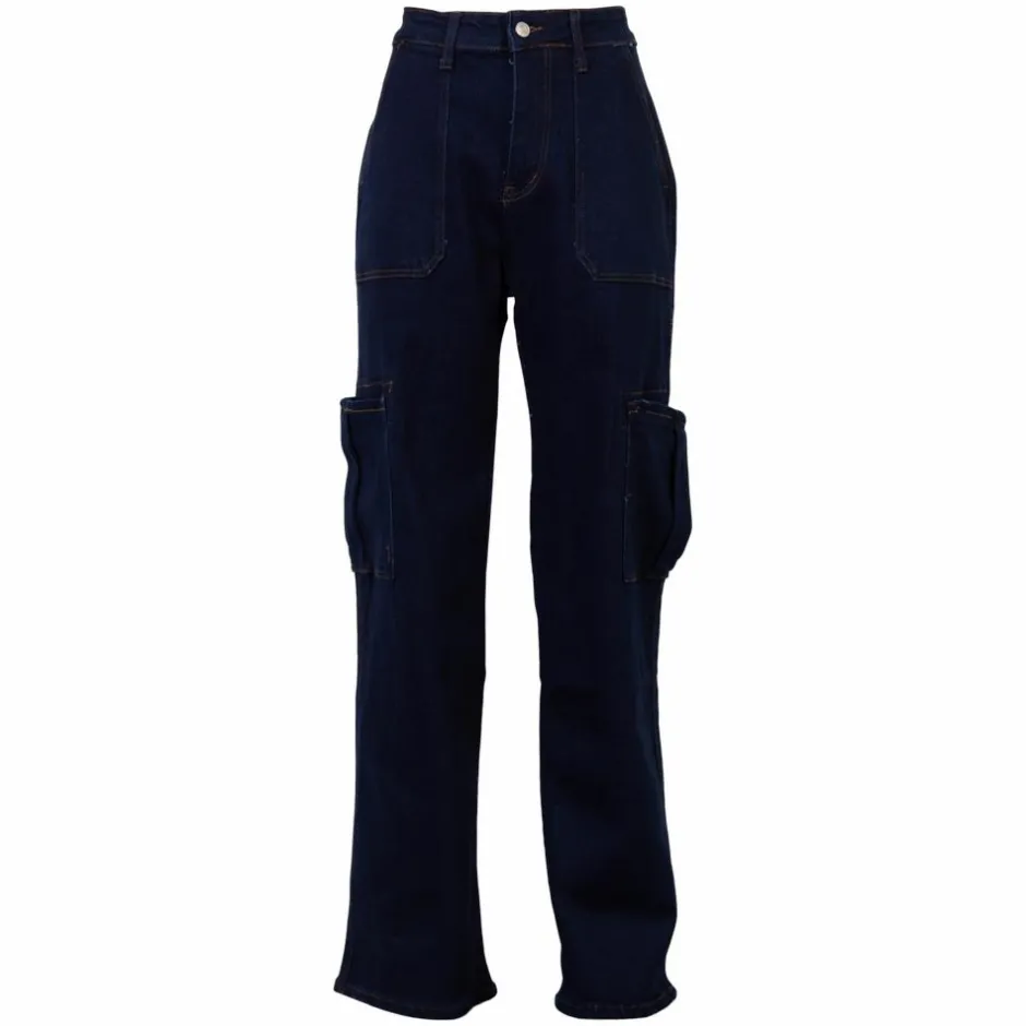 Outlet NN Dame Cargobukser - Denim