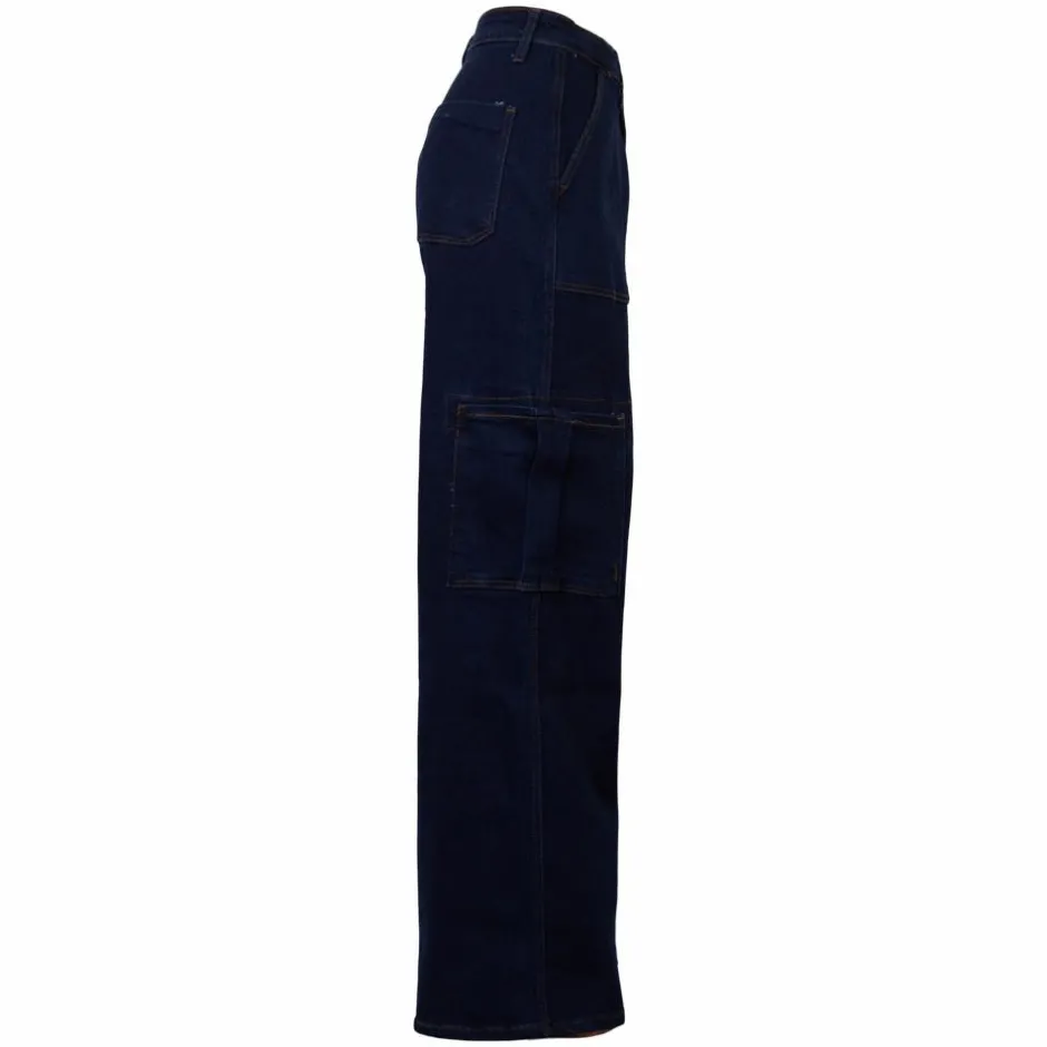 Outlet NN Dame Cargobukser - Denim