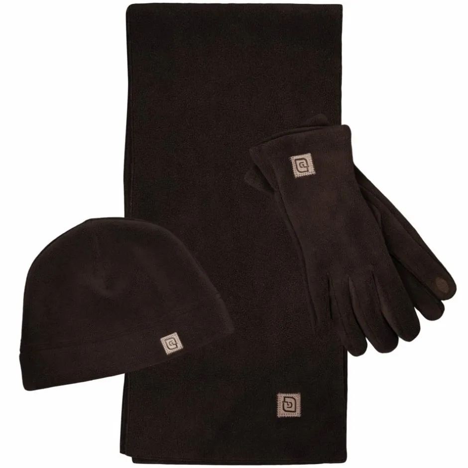 NN Dame Hue og vanter - Brown