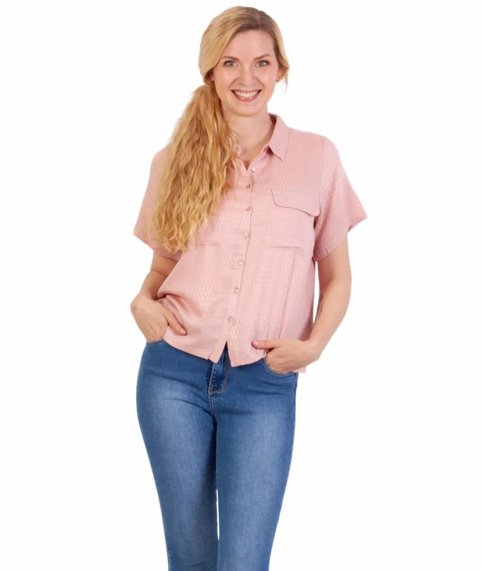 Hot NN Dame Kortærmet skjorte - Powder