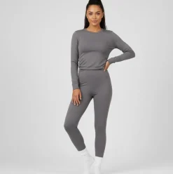 Best NN Dame Termoleggings m. for - Lysegrå