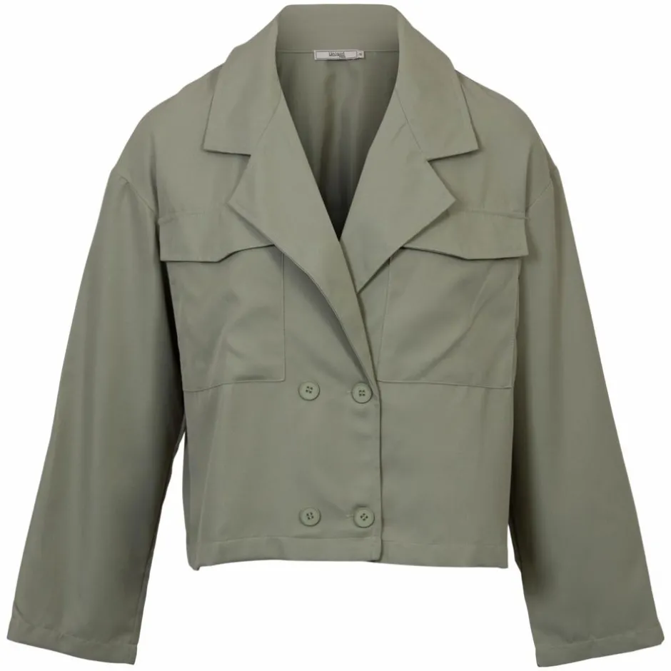 Discount NN Dame Trenchcoat - Lysegrøn