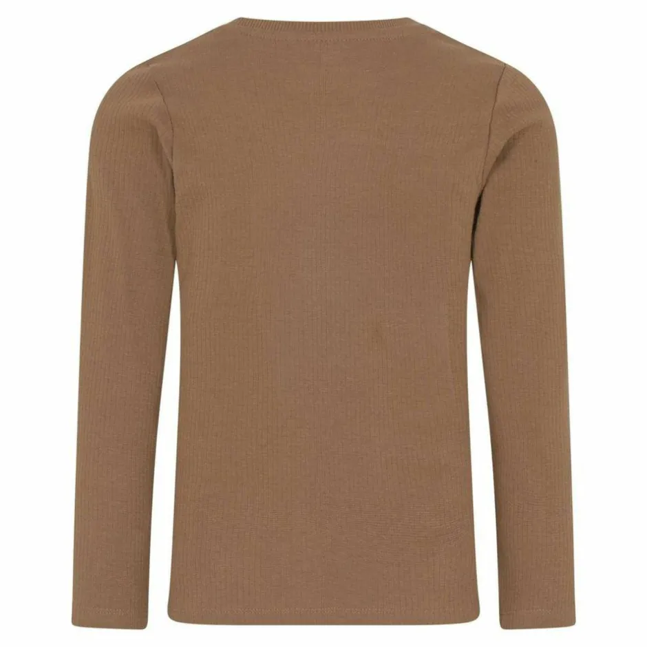 Best En Fant Børne Langærmet t-shirt i økologisk bomuld - Coca Mocha