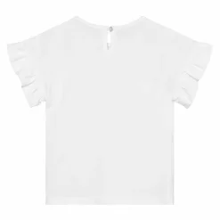 Hot En Fant Pige Bluse i økologisk bomuld - Egret