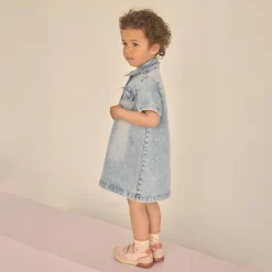 Sale En Fant Pige Kjole - Light Blue Denim