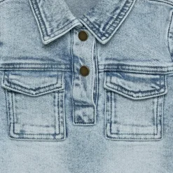 Sale En Fant Pige Kjole - Light Blue Denim