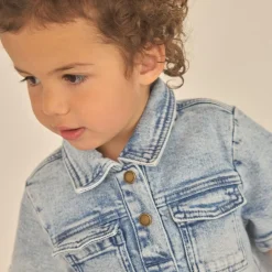 Sale En Fant Pige Kjole - Light Blue Denim