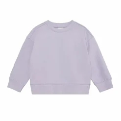 En Fant Pige Sweatshirt i økologisk bomuld - Purple Heather