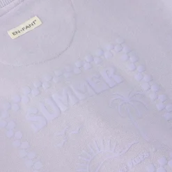 En Fant Pige Sweatshirt i økologisk bomuld - Purple Heather