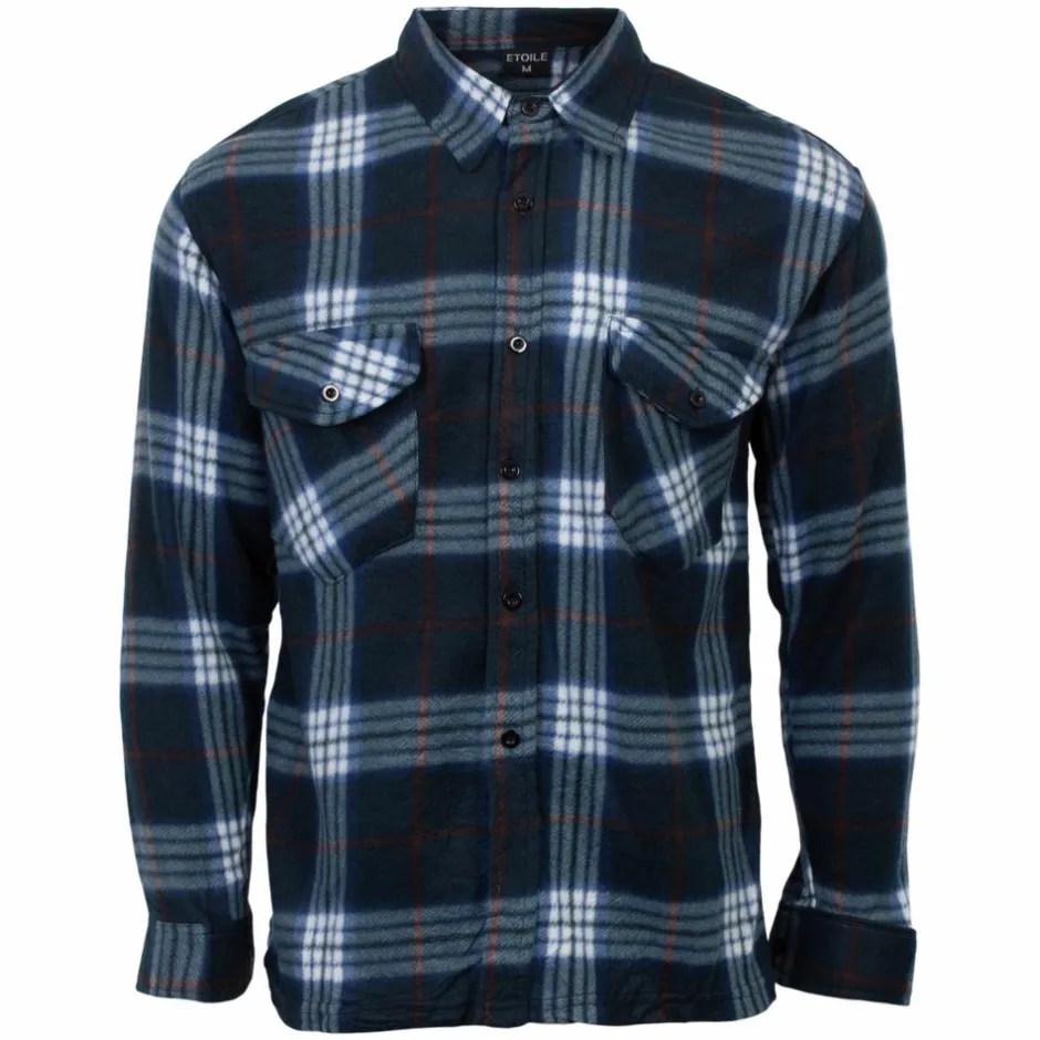 Clearance Etoile Herre Skjorte - Farve 13 Grøn/Blå