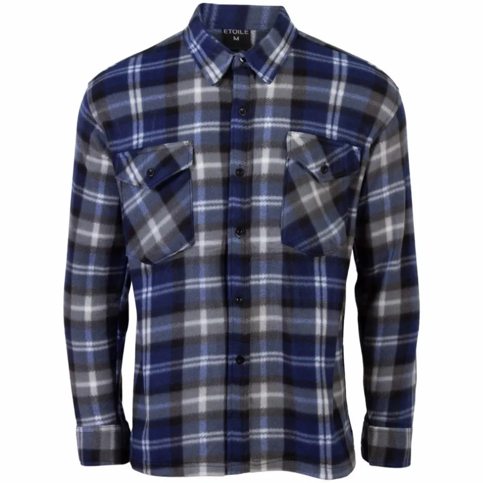 New Etoile Herre Skjorte - Farve 9 Blå/Grå