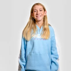 Hot FirstGrade Naja Münster - Nostalgia Pige Hættetrøje - Lyseblå