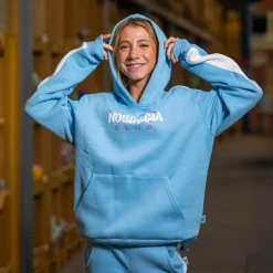 Hot FirstGrade Naja Münster - Nostalgia Pige Hættetrøje - Lyseblå