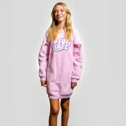 Sale FirstGrade Naja Münster - Stop Hate Pige Sweatkjole - Lyserød