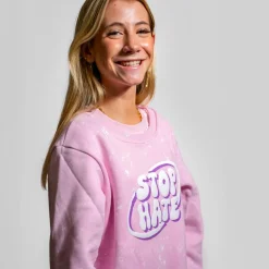 Sale FirstGrade Naja Münster - Stop Hate Pige Sweatkjole - Lyserød