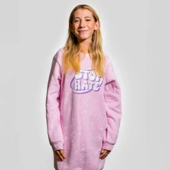 Sale FirstGrade Naja Münster - Stop Hate Pige Sweatkjole - Lyserød