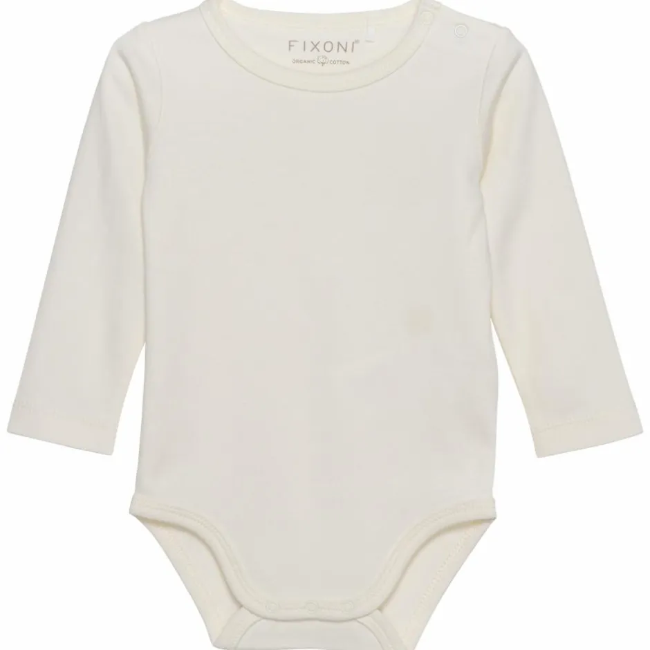 Clearance Fixoni Baby Body i økologisk bomuld - Marshmallow