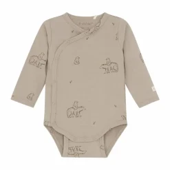 Discount Fixoni Baby Body i økologisk bomuld - Mocha Meringue