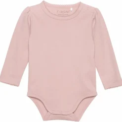 Hot Fixoni Baby Body i økologisk bomuld - Misty Rose