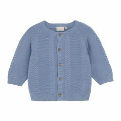 Outlet Fixoni Baby Cardigan i økologisk bomuld - Rain Washed