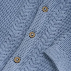 Outlet Fixoni Baby Cardigan i økologisk bomuld - Rain Washed