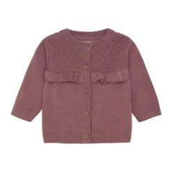 Fixoni Baby Cardigan i økologisk bomuld - Wistful Mauve