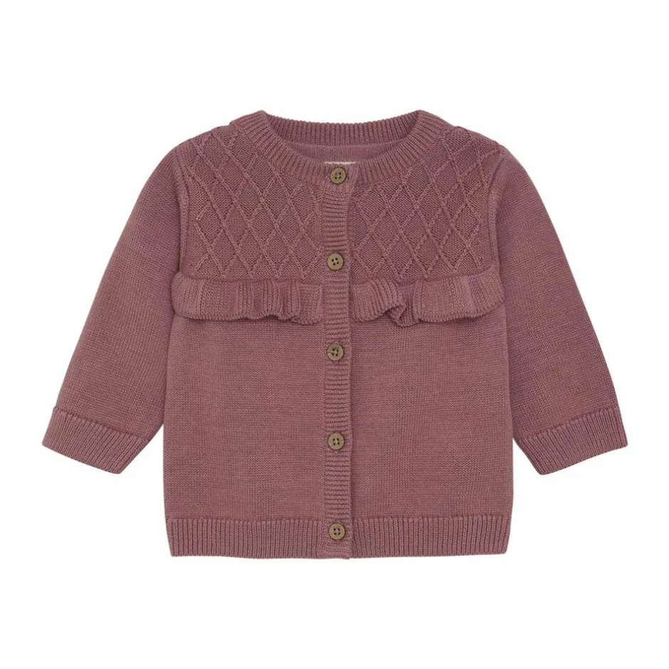 Fixoni Baby Cardigan i økologisk bomuld - Wistful Mauve