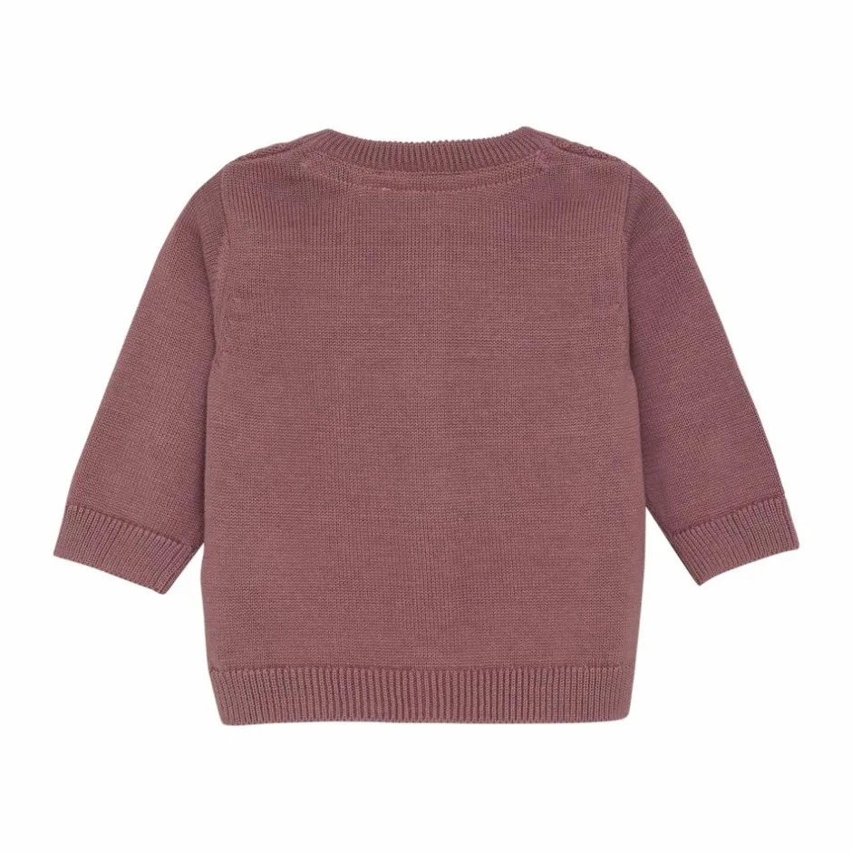 Fixoni Baby Cardigan i økologisk bomuld - Wistful Mauve