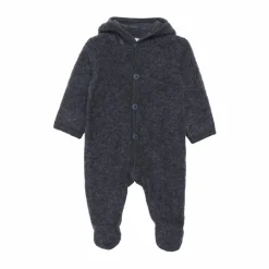 Fixoni Baby Heldragt i merinould - Dark Grey Melange