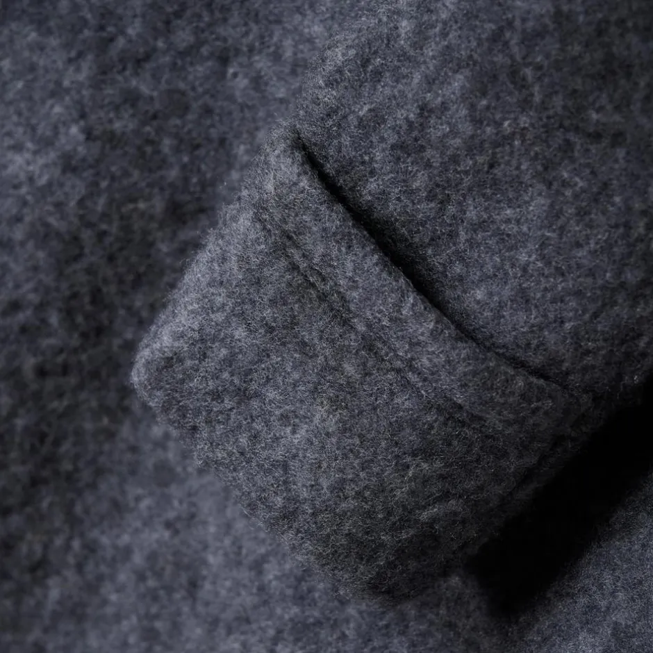 Fixoni Baby Heldragt i merinould - Dark Grey Melange