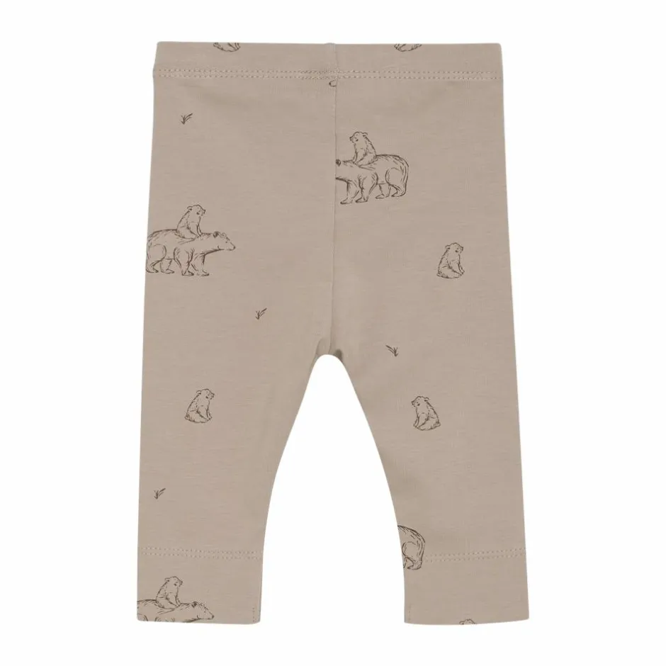 Fixoni Baby Leggings i økologisk bomuld - Mocha Meringue