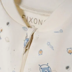 Clearance Fixoni Baby Natdragt i økologisk bomuld - Ashley Blue