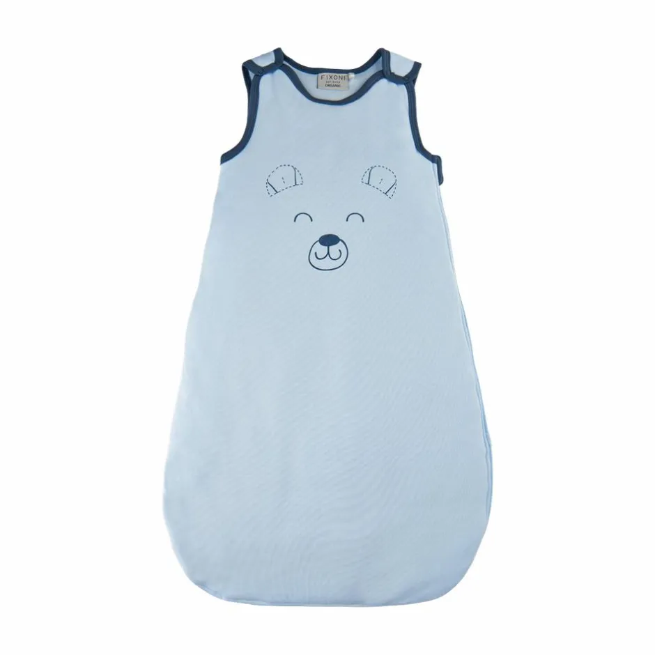 Online Fixoni Baby Sovepose i økologisk bomuld - Lt. Blue