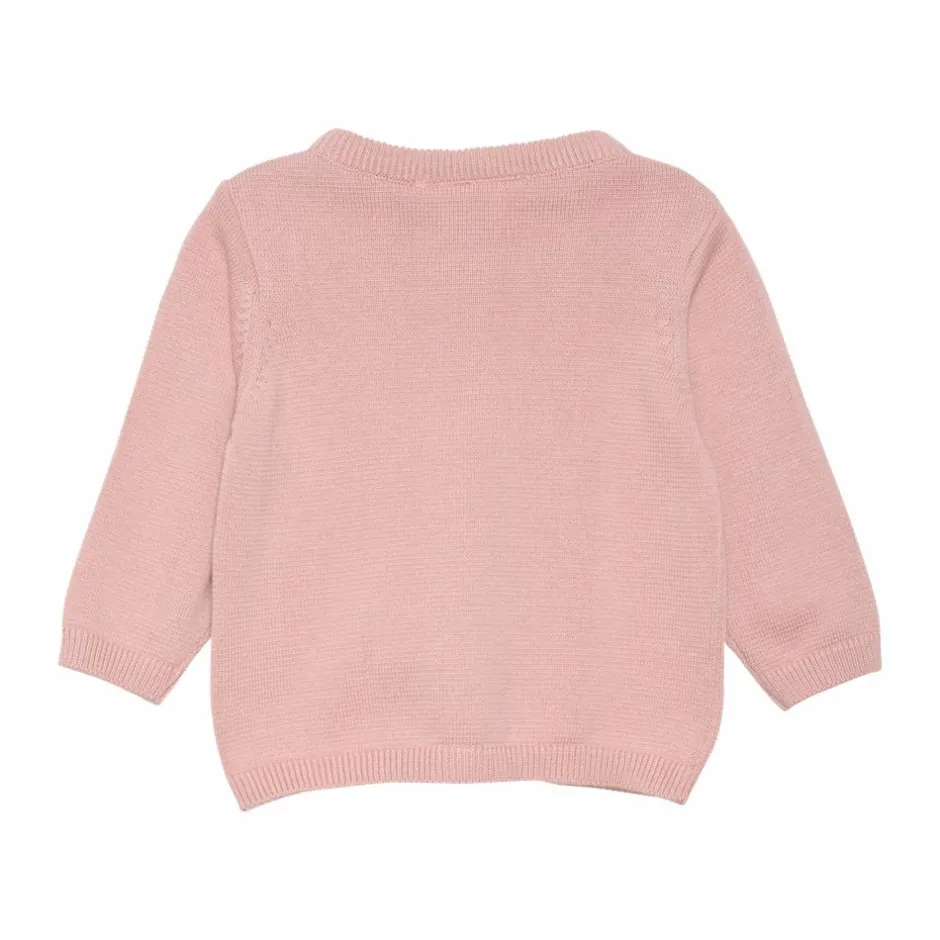 Outlet Fixoni Børne Cardigan i økologisk bomuld - Misty Rose