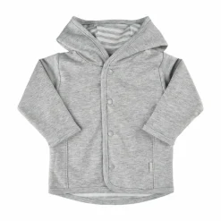 Clearance Fixoni Børne Cardigan i økologisk bomuld - Grey Melange