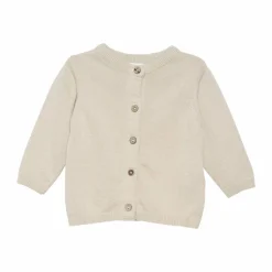 Fixoni Børne Cardigan i økologisk bomuld - Oatmeal