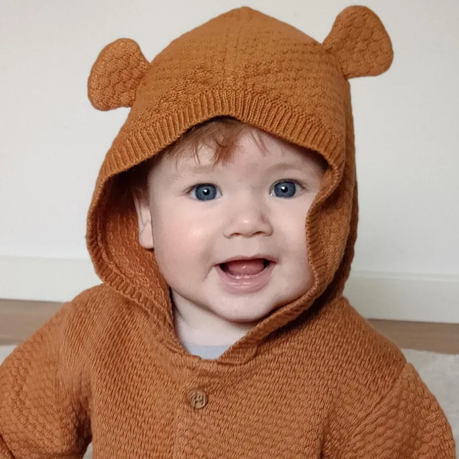 Online Fixoni Børne Cardigan i økologisk bomuld - Lion