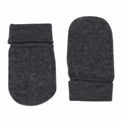 Hot Fixoni Børne Vanter i merinould - Dark Grey Melange