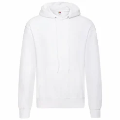 Online Fruit of the loom Unisex Hættetrøje - White