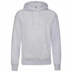 Hot Fruit of the loom Unisex Hættetrøje - Heather grey