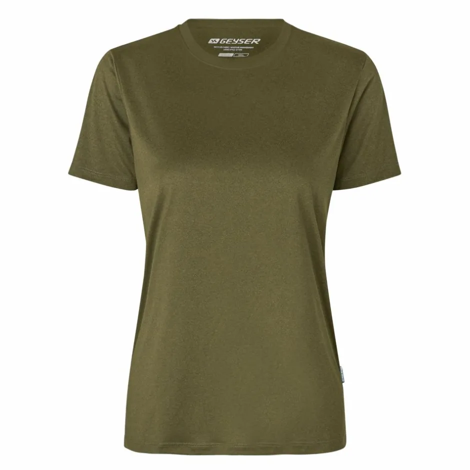 Sale GEYSER by ID Dame Trænings t-shirt - Oliven