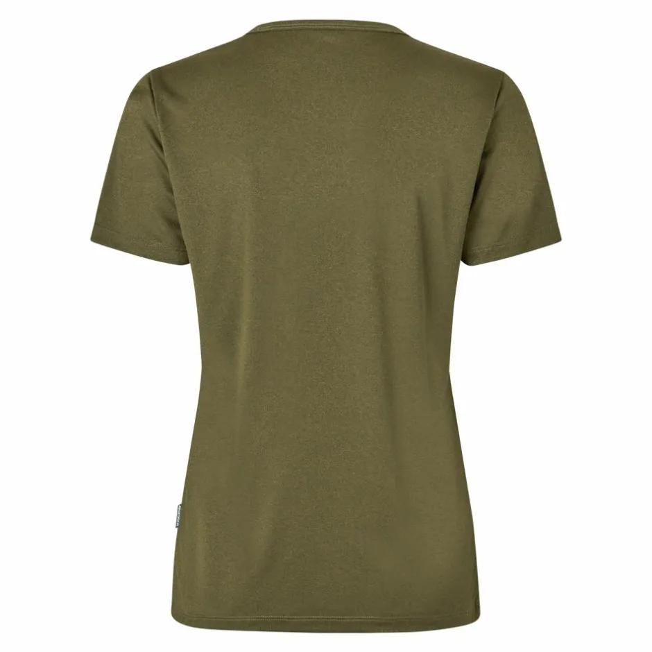 Sale GEYSER by ID Dame Trænings t-shirt - Oliven