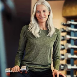 Sale GEYSER by ID Dame Træningstrøje - Oliven melange