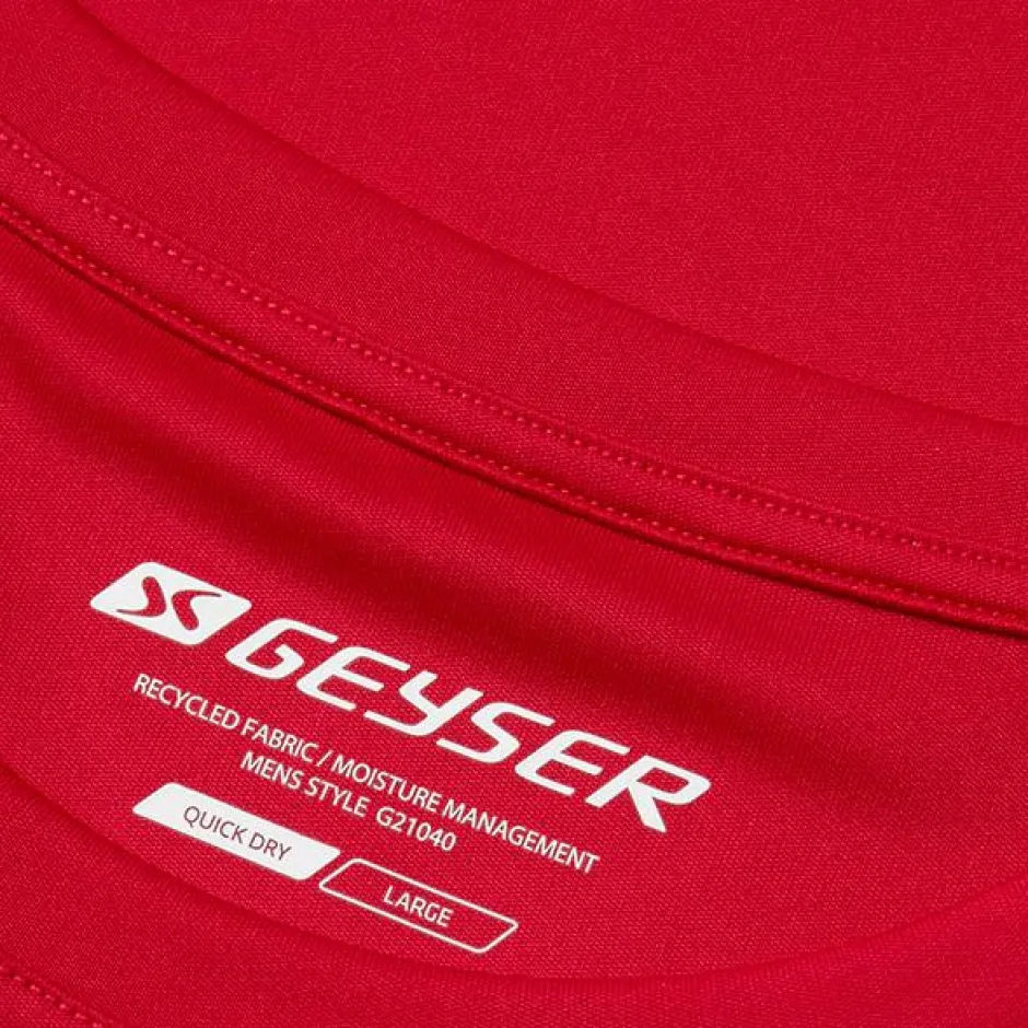 Outlet GEYSER by ID Essential Herre Trænings t-shirt - Rød