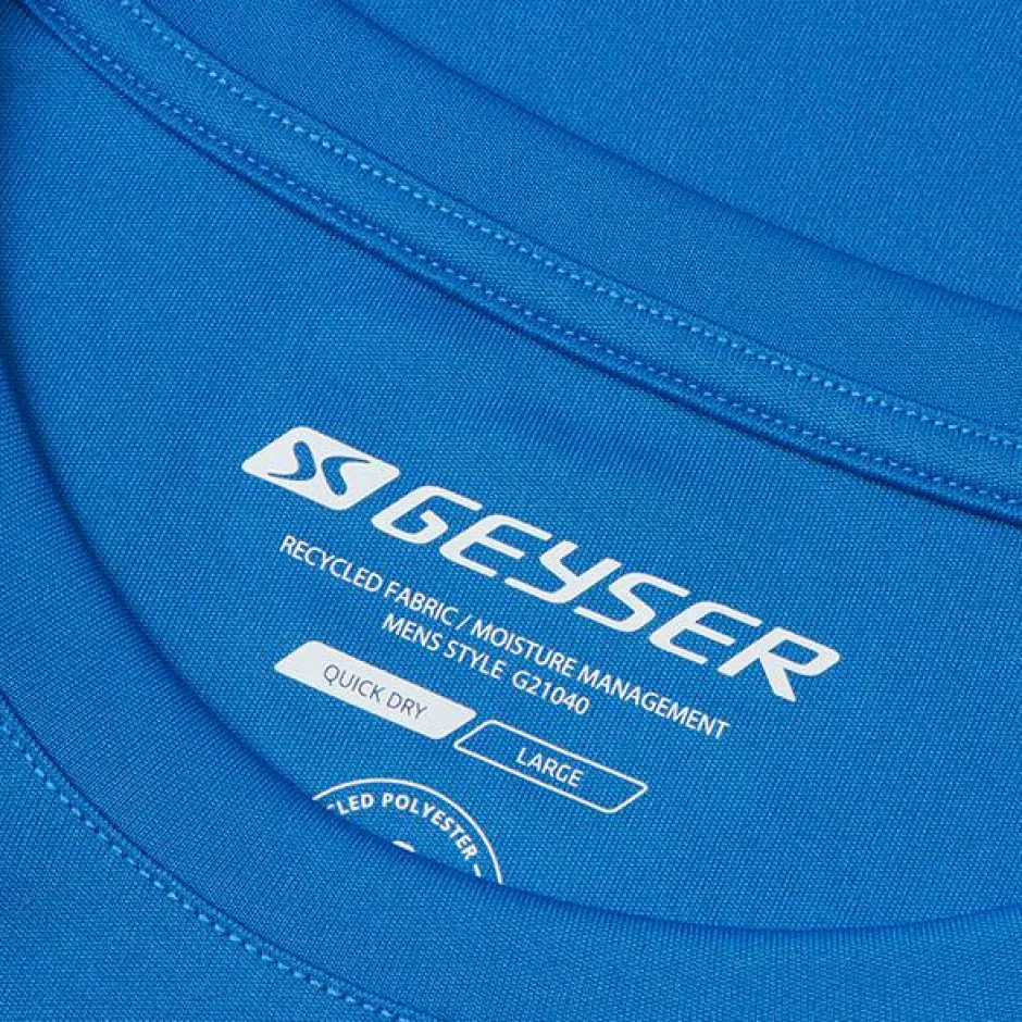 Clearance GEYSER by ID Essential Herre Trænings t-shirt - Azur