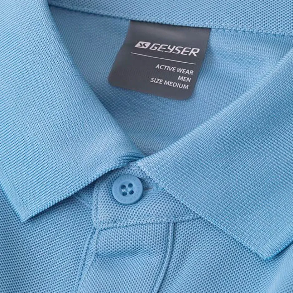 Clearance GEYSER by ID Herre Polo - Lyseblå